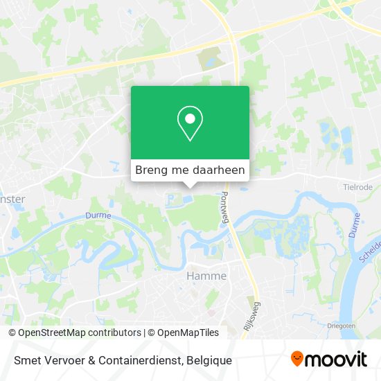 Smet Vervoer & Containerdienst kaart