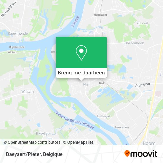 Baeyaert/Pieter kaart