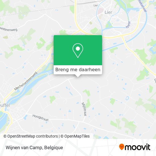 Wijnen van Camp kaart