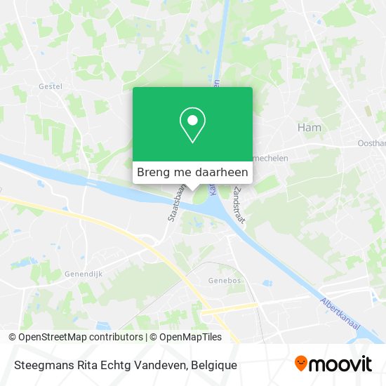 Steegmans Rita Echtg Vandeven kaart