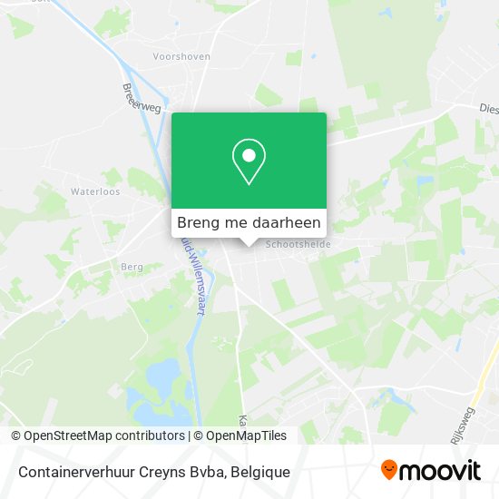 Containerverhuur Creyns Bvba kaart