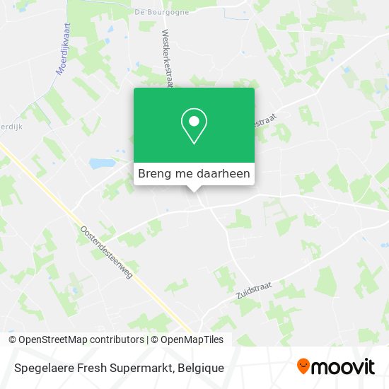 Spegelaere Fresh Supermarkt kaart