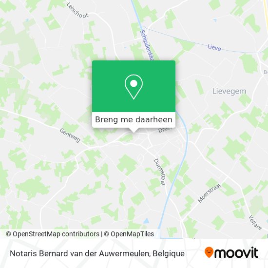 Notaris Bernard van der Auwermeulen kaart