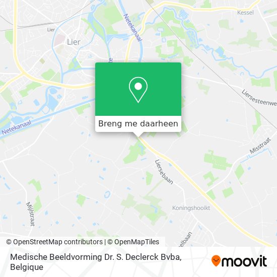 Medische Beeldvorming Dr. S. Declerck Bvba kaart
