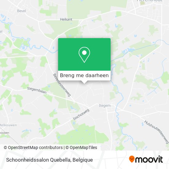 Schoonheidssalon Quebella kaart