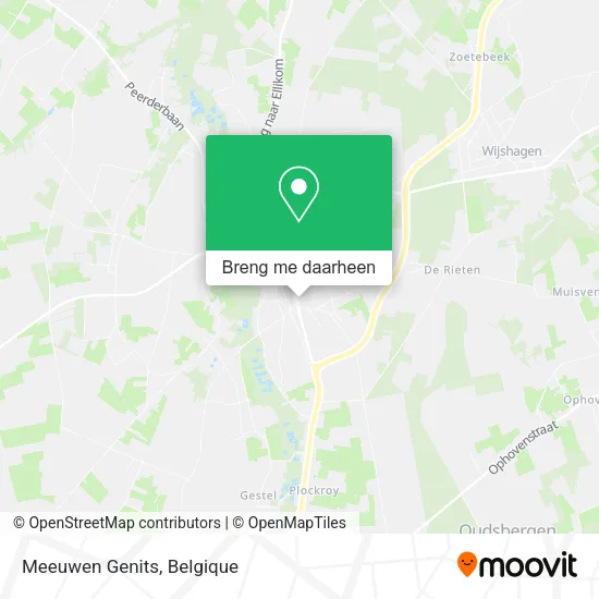 Meeuwen Genits kaart