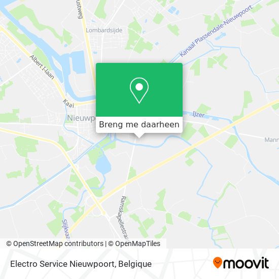 Electro Service Nieuwpoort kaart