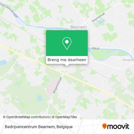 Bedrijvencentrum Beernem kaart