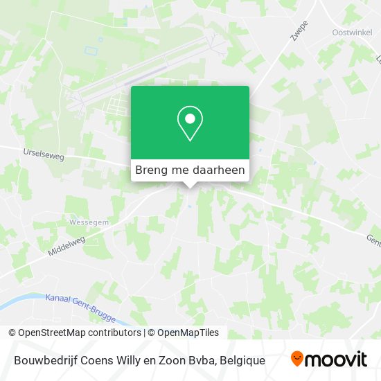 Bouwbedrijf Coens Willy en Zoon Bvba kaart