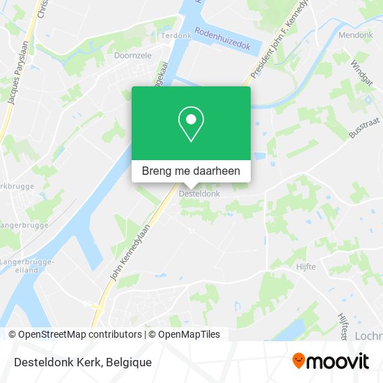 Desteldonk Kerk kaart