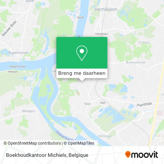 Boekhoudkantoor Michiels kaart