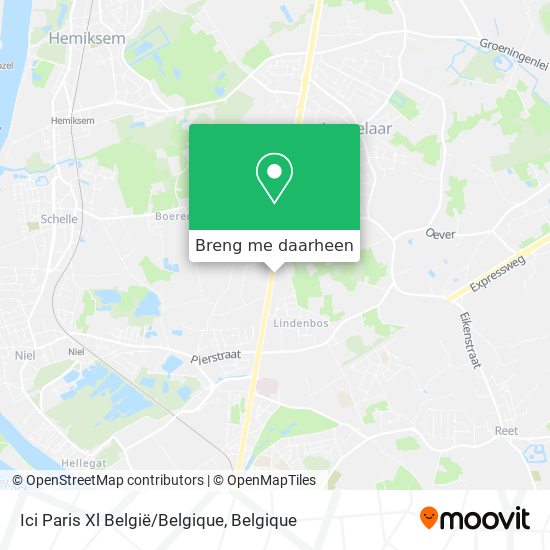 Ici Paris Xl België/Belgique kaart
