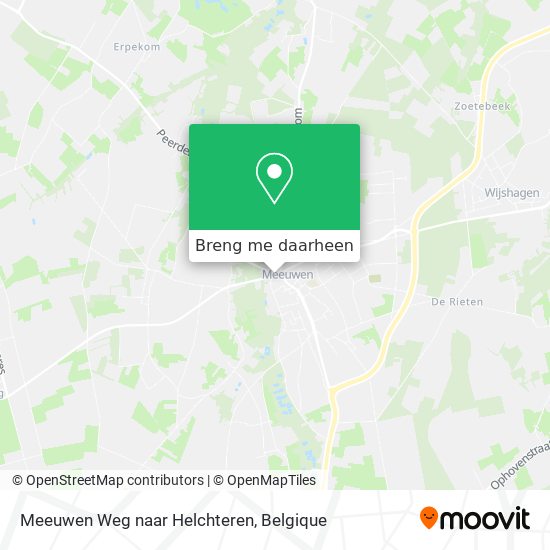 Meeuwen Weg naar Helchteren kaart