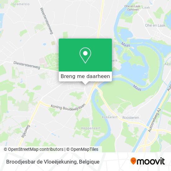 Broodjesbar de Vloeëjekuning kaart