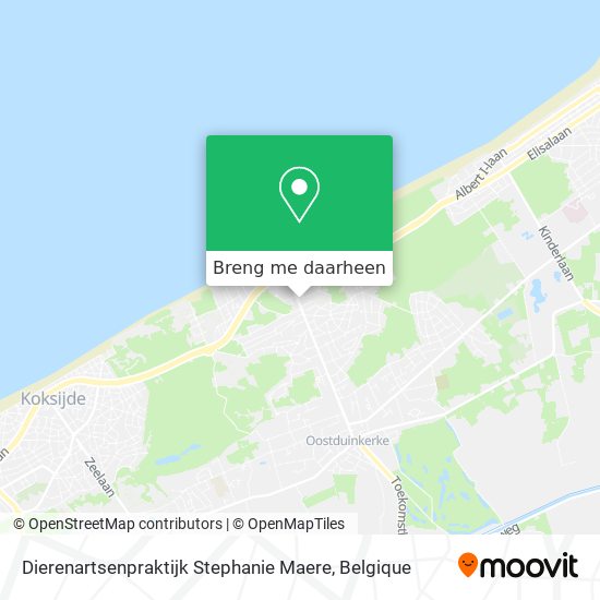 Dierenartsenpraktijk Stephanie Maere kaart