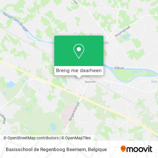 Basisschool de Regenboog Beernem kaart