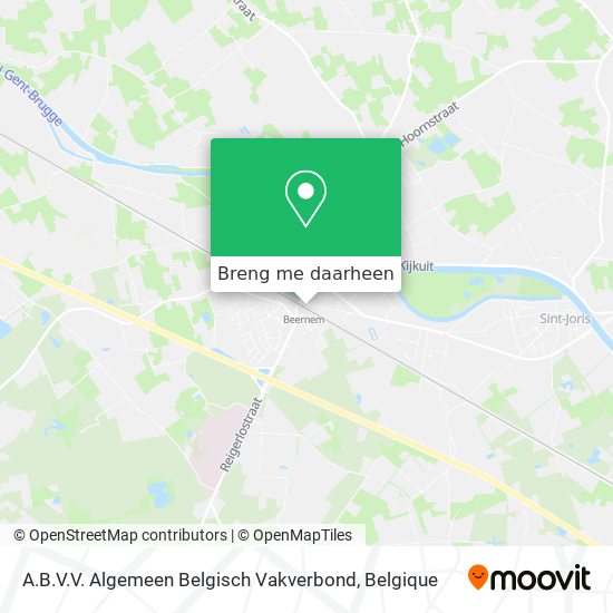 A.B.V.V. Algemeen Belgisch Vakverbond kaart