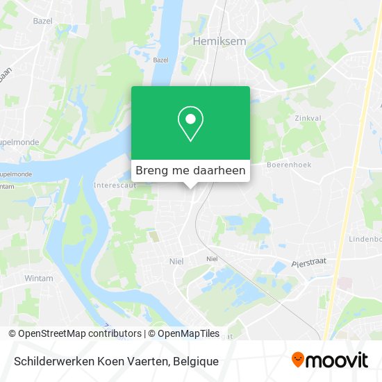 Schilderwerken Koen Vaerten kaart