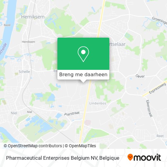 Pharmaceutical Enterprises Belgium NV kaart