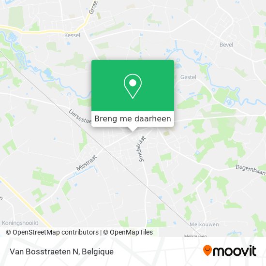 Van Bosstraeten N kaart