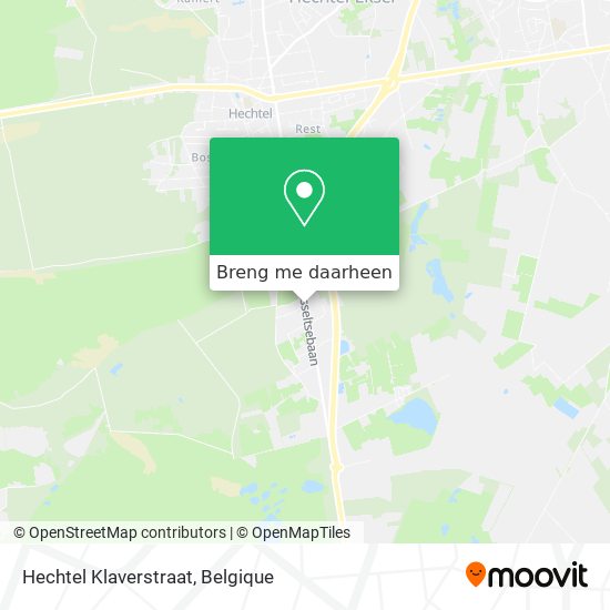 Hechtel Klaverstraat kaart