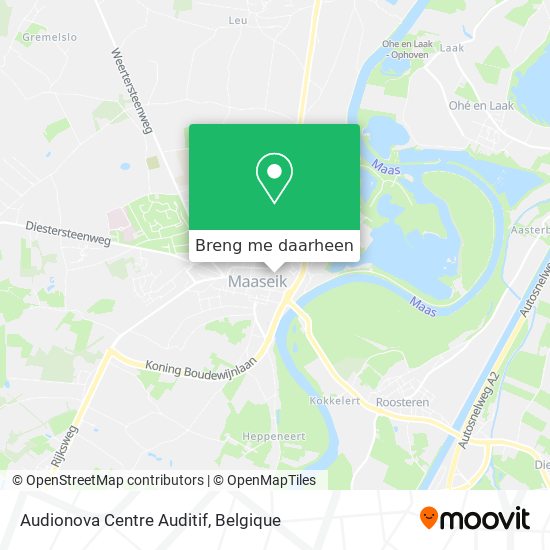 Audionova Centre Auditif kaart