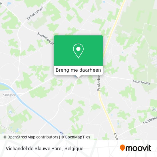 Vishandel de Blauwe Parel kaart