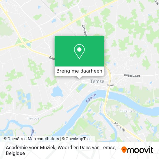 Academie voor Muziek, Woord en Dans van Temse kaart