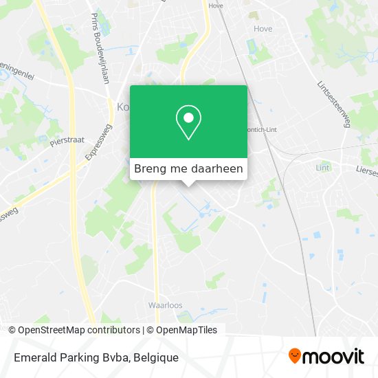 Emerald Parking Bvba kaart