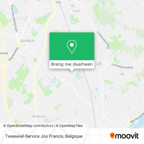 Tweewiel-Service Jos Francis kaart