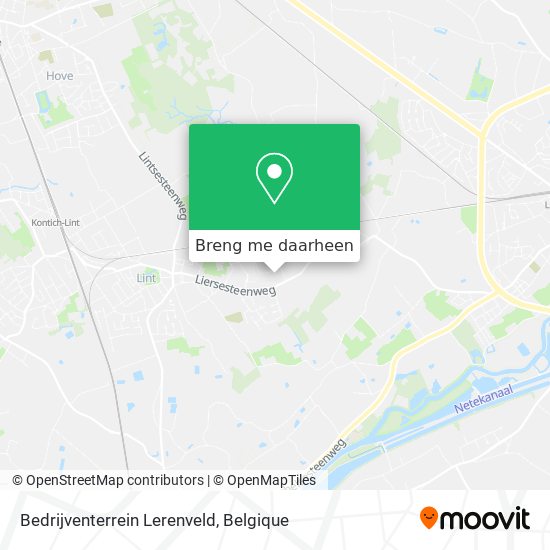 Bedrijventerrein Lerenveld kaart