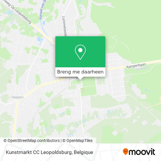 Kunstmarkt CC Leopoldsburg kaart
