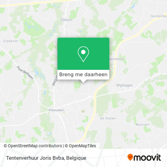 Tentenverhuur Joris Bvba kaart