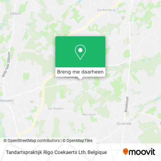 Tandartspraktijk Rigo Coekaerts Lth kaart