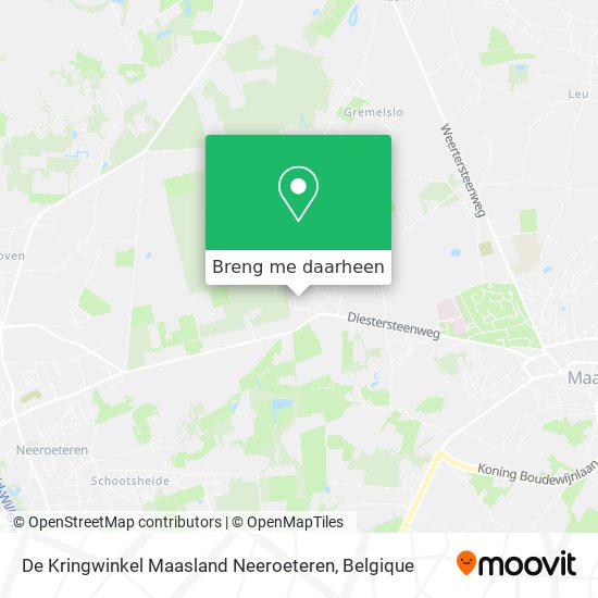 De Kringwinkel Maasland Neeroeteren kaart