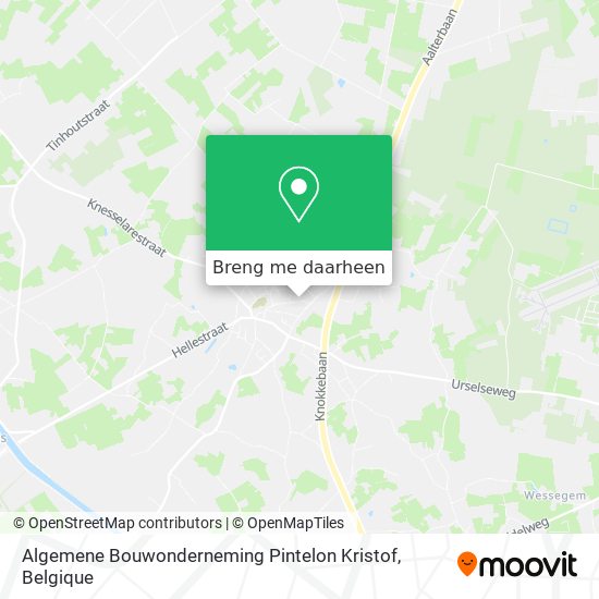 Algemene Bouwonderneming Pintelon Kristof kaart