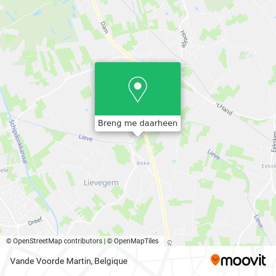 Vande Voorde Martin kaart