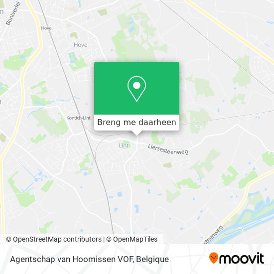 Agentschap van Hoomissen VOF kaart