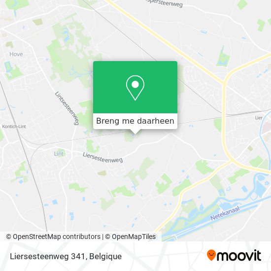 Liersesteenweg 341 kaart