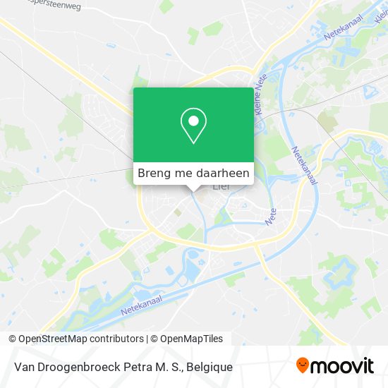 Van Droogenbroeck Petra M. S. kaart