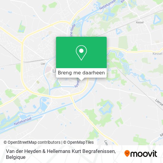 Van der Heyden & Hellemans Kurt Begrafenissen kaart