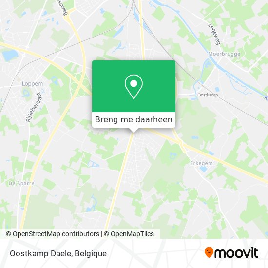 Oostkamp Daele kaart