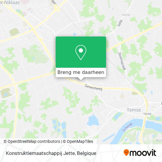 Konstruktiemaatschappij Jette kaart