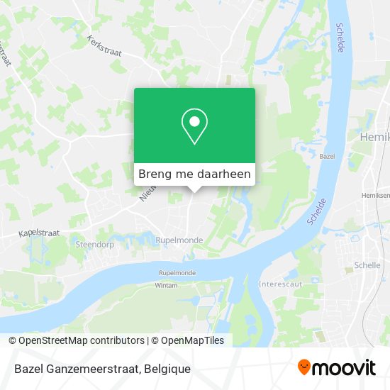 Bazel Ganzemeerstraat kaart