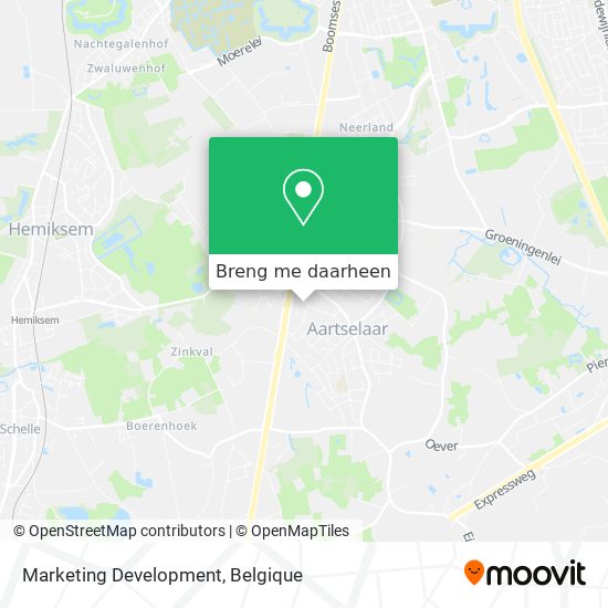 Marketing Development kaart