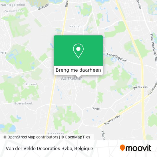 Van der Velde Decoraties Bvba kaart