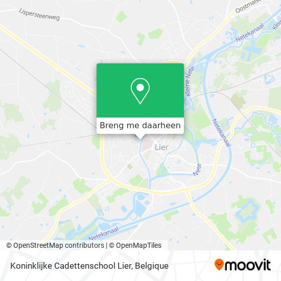 Koninklijke Cadettenschool Lier kaart