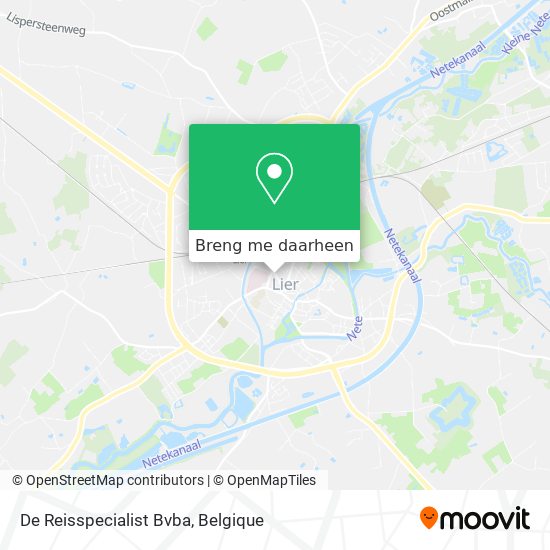 De Reisspecialist Bvba kaart