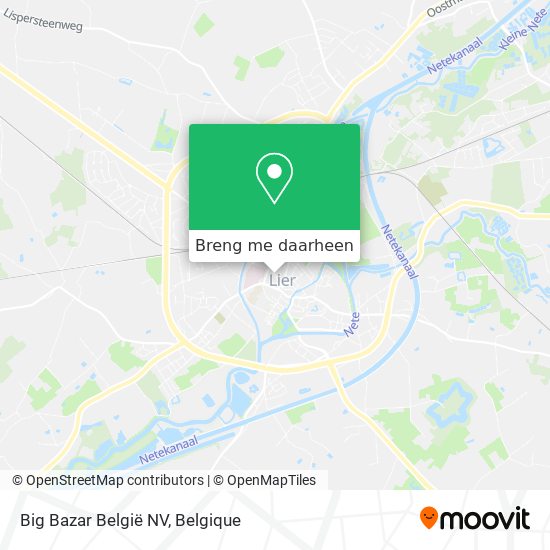 Big Bazar België NV kaart