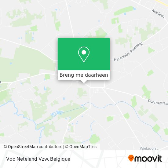 Voc Neteland Vzw kaart